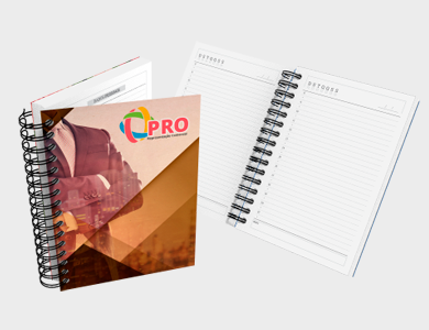 Agenda Permanente A5 2025 Capa Maleável 328 Páginas 14,95x21cm (Supremo 300g Verniz Total Frente) - 4x0 - 50 unid