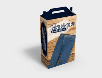 Caixa de Presente Grande com Alça Couchê 300g Laminação Fosca e Verniz Localizado 18,9x9x27cm - 4x0 - 250 unid