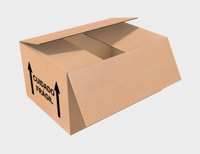 Caixa de Papelão Personalizada M-02 - 33x22x20,5cm - 4x0 - 25 unid