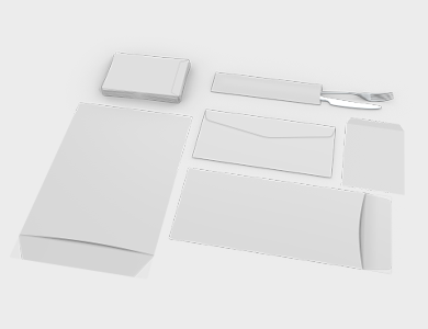 Envelope Aba Lateral SEM IMPRESSÃO Sulfite 120g Sem Verniz 23x11,3cm - Sem Impressão - 2000 unid